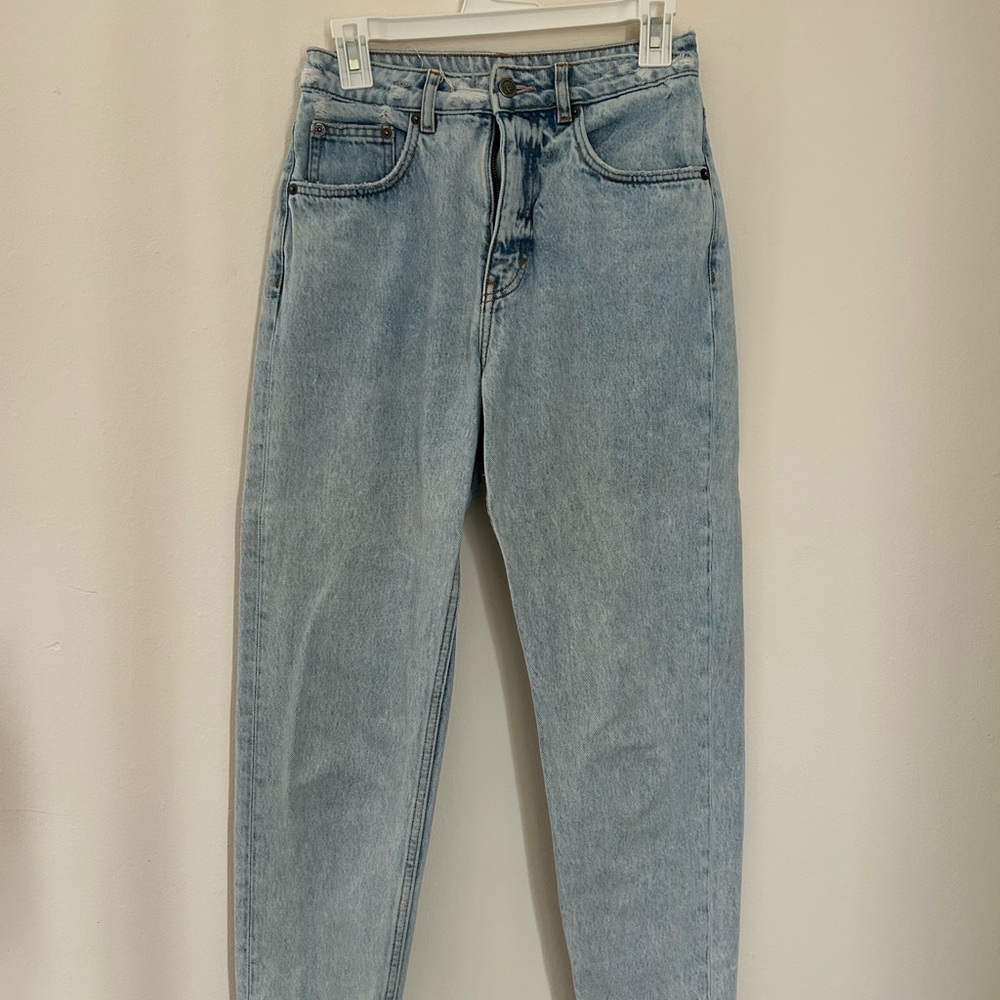 Zara Faded Blue Denim Jeans